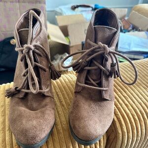 Madden Girl Boots - Tan 6.5